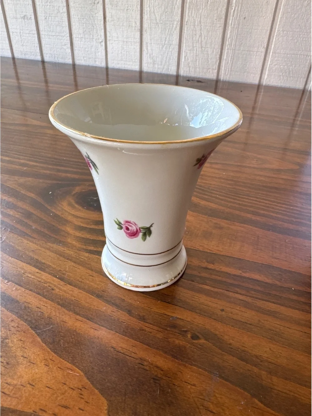 Vintage Schumann Germany Porcelain Floral Pedestal Vase